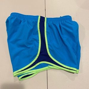 Blue Nike Dri-fit running shorts